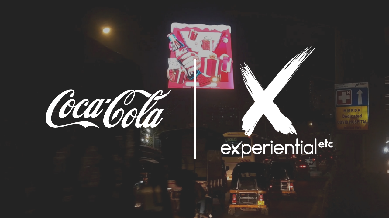 Celebrate the magic of Christmas with our enchanting Coca-Cola anamorphic billboard and content