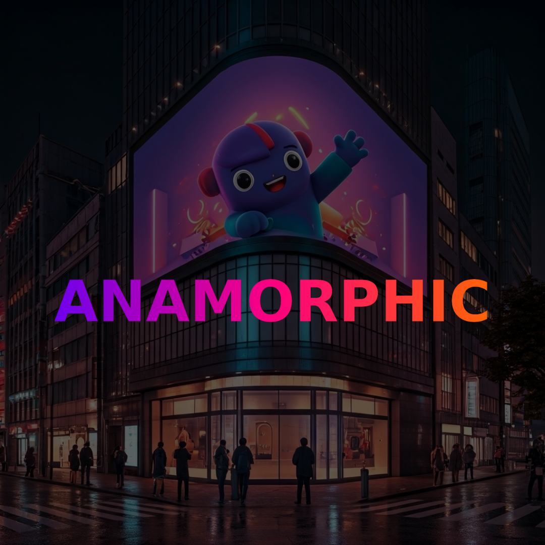 Anamorphic display technology for eye-catching outdoor advertising